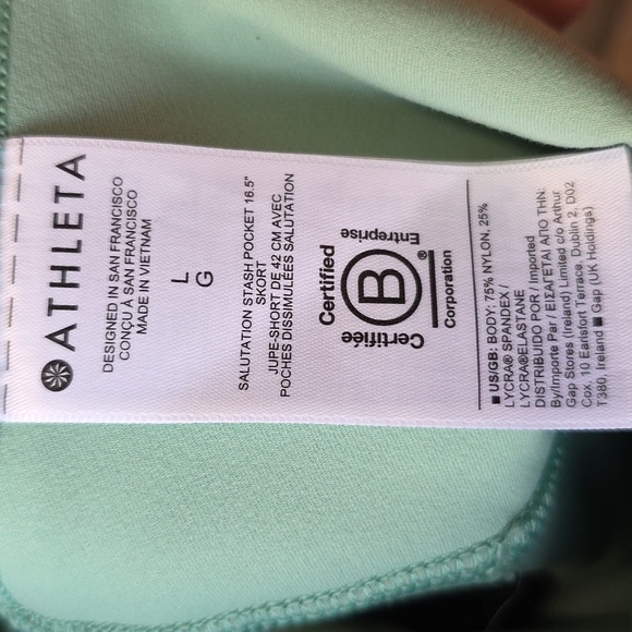 Athleta Light Green Mini Skirt - Picture 8 of 8